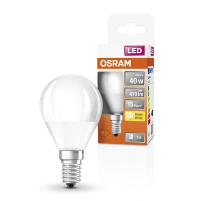 Image of Osram Led light bulb superstar classic p (40) 5.5w e14 / 827 4058075431096