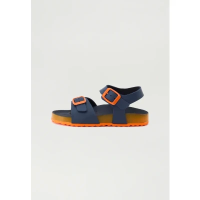 Image of Geox J Ghita Boy C, Children&#039;s and Youth Sandal, Navy Orange, 11.5 UK