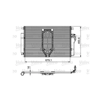 Image of Condenser, air conditioning VALEO 812502