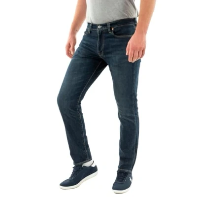 Image of Levi&#039;s 502 Taper Jeans Tapered Fit, Men&#039;s, Size: 36x34, Dark indigo worn in