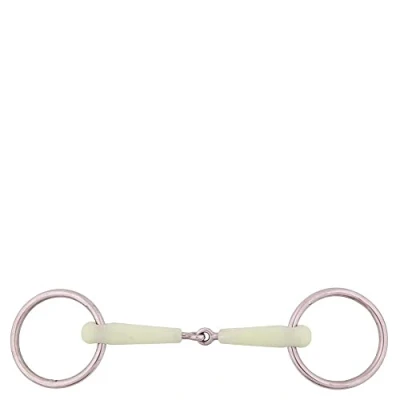 Image of BR single jointed loose ring snaffle pony Apple Mouth 15mm