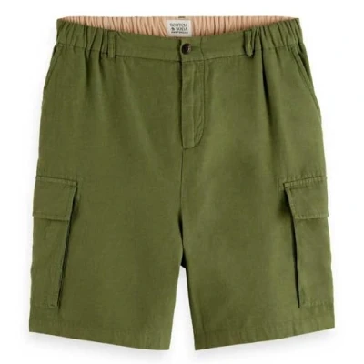 Image of Scotch &amp; Soda Relaxed FIT Cargo Shorts, Men&#039;s, Size: XL, Green