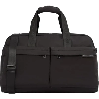 Image of Tommy Hilfiger Duffle Unisex Weekend bag, Size: One Size, Black