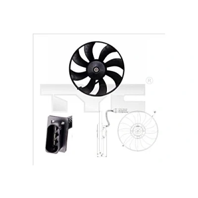 Image of Fan, radiator TYC 837 0021