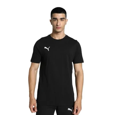 Image of Puma Teamgoal Casuals TEE Basic Tshirt, Men&#039;s, Size: XL, black/white