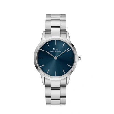 Image of Daniel Wellington Iconic LINK Arctic 32 S BLUE Watch, Size: 36, Silver coloured
