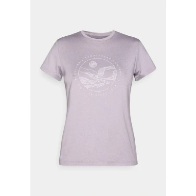 Image of Columbia RIDGE Graphic TEE Sports Tshirt, Women&#039;s, Size: Small, Shale purple
