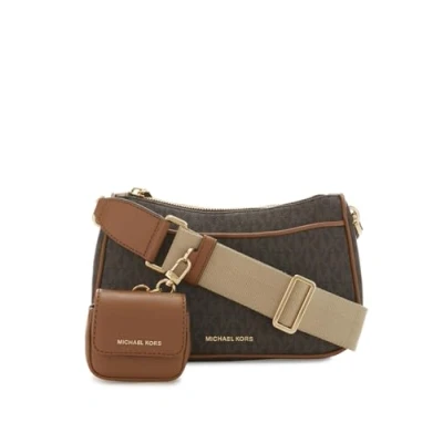 Image of Michael Kors JET SET Xbody Strap Across body bag, Women&#039;s, Size: One Size, Brown/acorn
