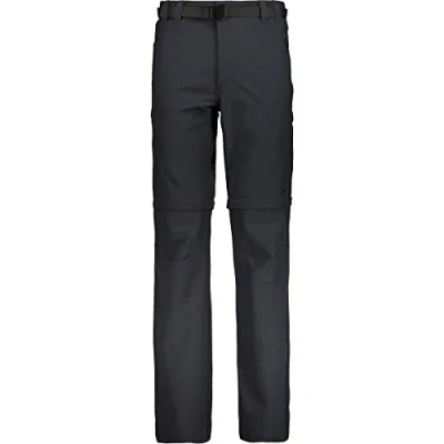 Image of CMP Mens Stretch Zip off Comfort Fit Trousers Charcoal C29