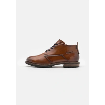 Image of bugatti Laceup ankle boots, Men&#039;s, Size: 7.5, Cognac Leather
