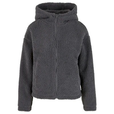 Image of Urban Classics Fleece jacket, Women&#039;s, Size: Large, Cloudgrey