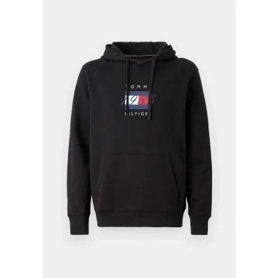 Image of Tommy Hilfiger Men&#039;s Pullover Hoodie, Black (Black), 3XL Plus