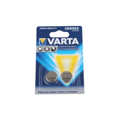 Image of Varta lithium button cell 3v cr2025 blister of 2 bat 6025101402
