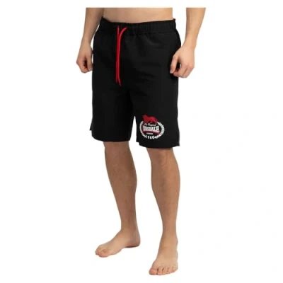 Image of Lonsdale Men&#039;s Ventnor Swimming Trunks, Black/red/white, M