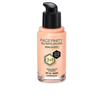 Image of Max Factor Facefinity All Day Flawless 3 in 1 Vegan Foundation 30ml (Various Shades) C30 PORCELAIN