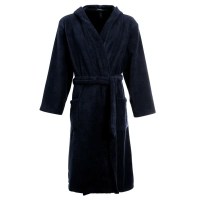 Image of Schiesser Dressing gown dunkelblau, Men&#039;s, Size: Small, Dunkelblau