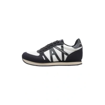Image of Armani Exchange Trainers, Men&#039;s, Size: 11, Dark navy/off white Textile