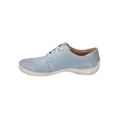 Image of Josef Seibel Casual laceups, Women&#039;s, Size: 9.5, Skyblue kombi Leather