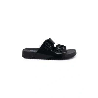 Image of IGOR Habana Doble Hebilla Brillo Pool slides, Women&#039;s, Size: 3.5, Black Synthetics