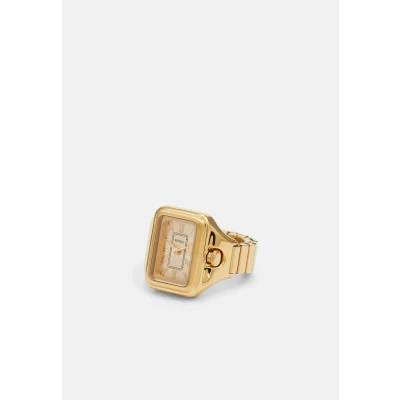 Image of Fossil Raquel Watch Ring goldcoloured, Women&#039;s, Size: One Size, Gold coloured