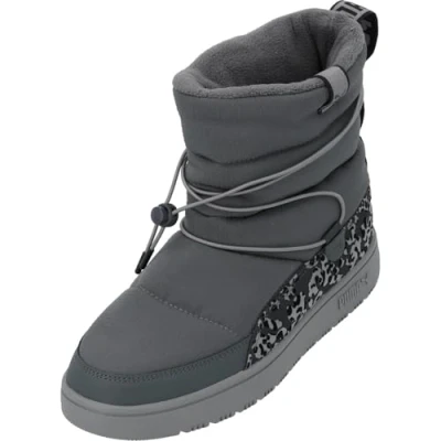 Image of Puma Snowbae Animal Winter boots, Women&#039;s, Size: 4, Mineral gray/black Textile