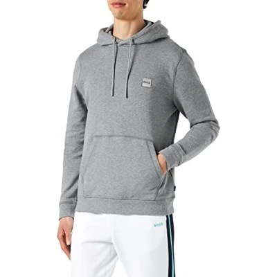 Image of BOSS Wetalk Hoodie, Men&#039;s, Size: XS, Light/pastel grey