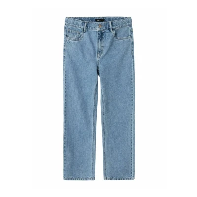 Image of LMTD Straight leg jeans for kids, Size: 15y, Medium blue denim