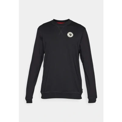 Image of Fjällräven LOGO Badge Sweater Sweatshirt schwarz, Men&#039;s, Size: Medium, Schwarz