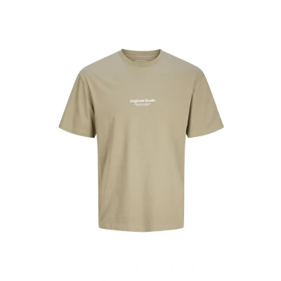 Image of Jack &amp; Jones Jorvesterbro TEE Basic Tshirt, Men&#039;s, Size: Small, Silver sage