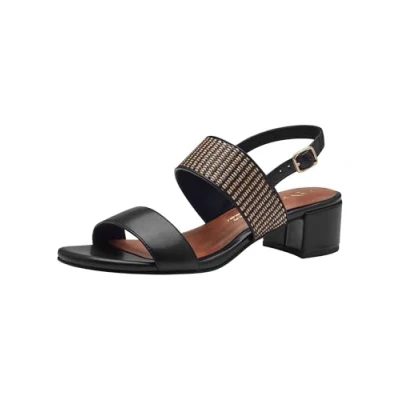 Image of Marco Tozzi Sandals black, Women&#039;s, Size: 7, Black High quality imitation leather