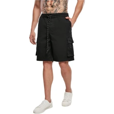 Image of Urban Classics Drawstring Shorts, Men&#039;s, Size: 3XL, Black