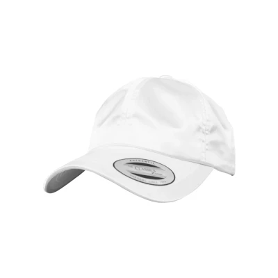 Image of Flexfit (FLEYK Low Profile Satin Cap, Unisex, white, One Size