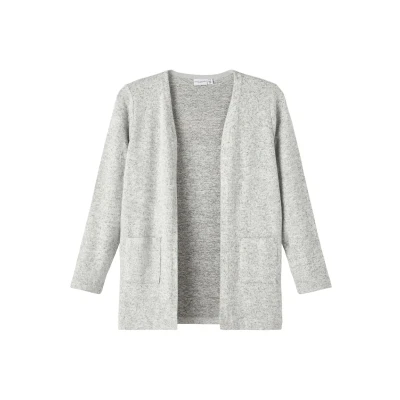 Image of Name it Nkfvicti LS CARD Cardigan for kids, Size: 5y, Grey melange