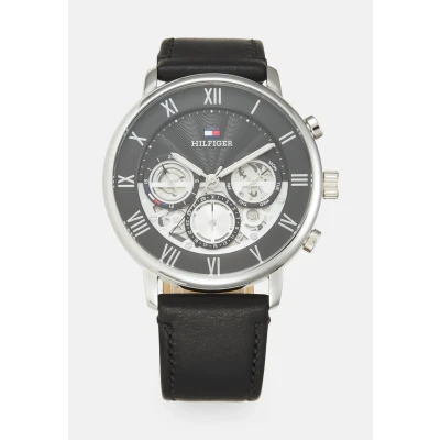 Image of Tommy Hilfiger Chronograph watch, Men&#039;s, Size: One Size, Black