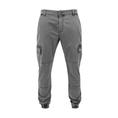 Image of Urban Classics Washed Jogging Cargo trousers, Men&#039;s, Size: 30, Grey