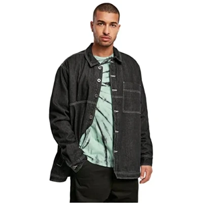 Image of Urban Classics Oversized Light jacket, Men&#039;s, Size: 3XL, Black