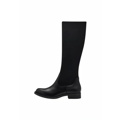 Image of Tamaris Women&#039;s Comfort Long Boot Flat 8 85502 43 Fashion, Black, 6 UK Wide