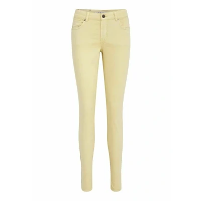 Image of Desires LOLA Garment DYE Slim fit jeans, Women&#039;s, Size: 26, Pale yellow