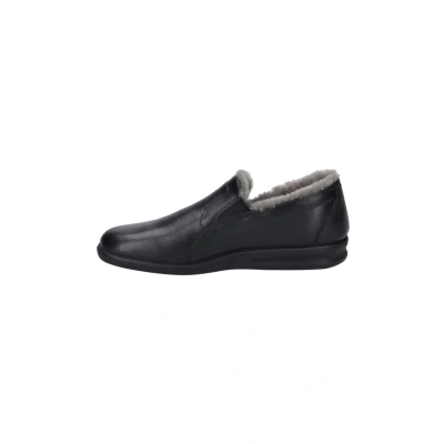 Image of Josef Seibel Slippers, Men&#039;s, Size: 9.5, Schwarz Leather