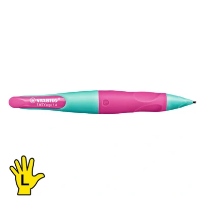 Image of Handwriting Pencil STABILO EASYergo 1.4 Left Handed Turquoise/Neon Pink