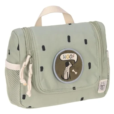 Image of LÄSSIG Kinder Kulturtasche Waschbeutel Waschtasche Kulturbeutel Zum Hängen, 20 cm/Mini Washbag, Olive, TU EU, Wash bag for children