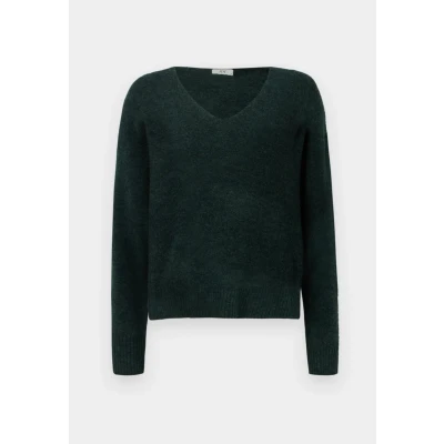 Image of JDY Women&#039;s Jdyelanora L/S V Neck Pullo. KNT Noos Sweater, Darkgreen, XS