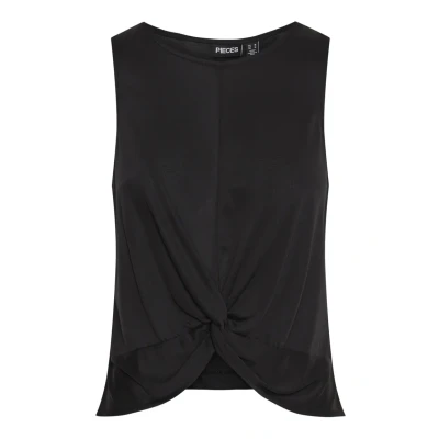 Image of PIECES Women&#039;s Pcsiri Sl Top Noos Cami Shirt, Black, XS