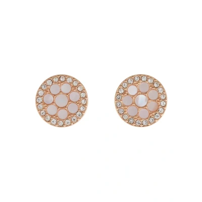Image of Fossil Vintage Glitz Earrings rosegoldcoloured, Women&#039;s, Size: One Size, Rosegold coloured