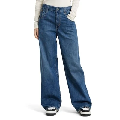 Image of G STAR Women&#039;s Skater High Loose Jeans, Blue (Faded Glacier D25286 d536 g841), 27W / 30L
