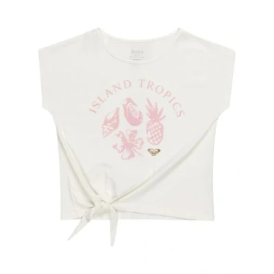 Image of Roxy PURA Playa Print Tshirt for kids, Size: 10y, Egret