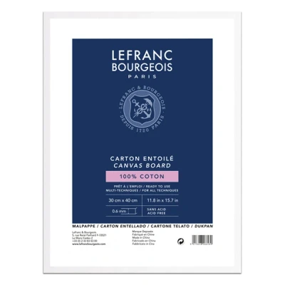 Image of Lefranc and Bourgeois painting board, Cotton, White, 30 x 40 0,6 cm
