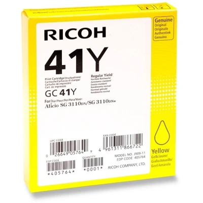 Image of Ricoh 405764 GC41Y laser toner &amp; cartridge
