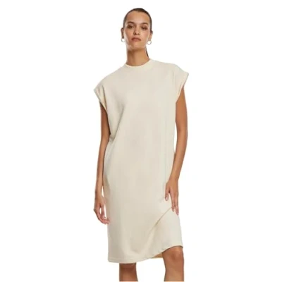 Image of Urban Classics Light Terry Jersey dress, Women&#039;s, Size: 4XL, Whitesand
