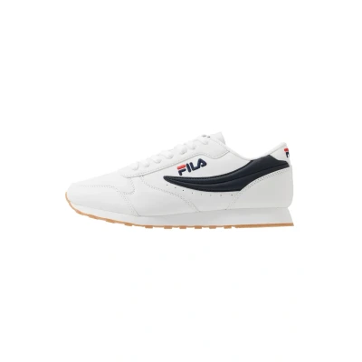 Image of Fila Orbit Unisex Trainers, Men&#039;s, Size: 7.5, White/dress blue High quality imitation leather